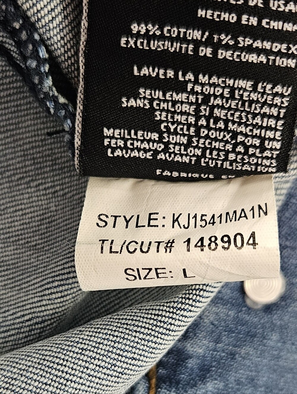 Kut from the Kloth Faded Blue Denim Jacket - Picture 5 of 5